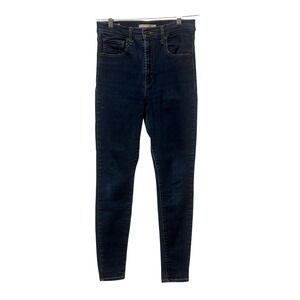 Levis Mile High Super Skinny‎ Jeans Dark Wash High Rise Denim Size 30 10